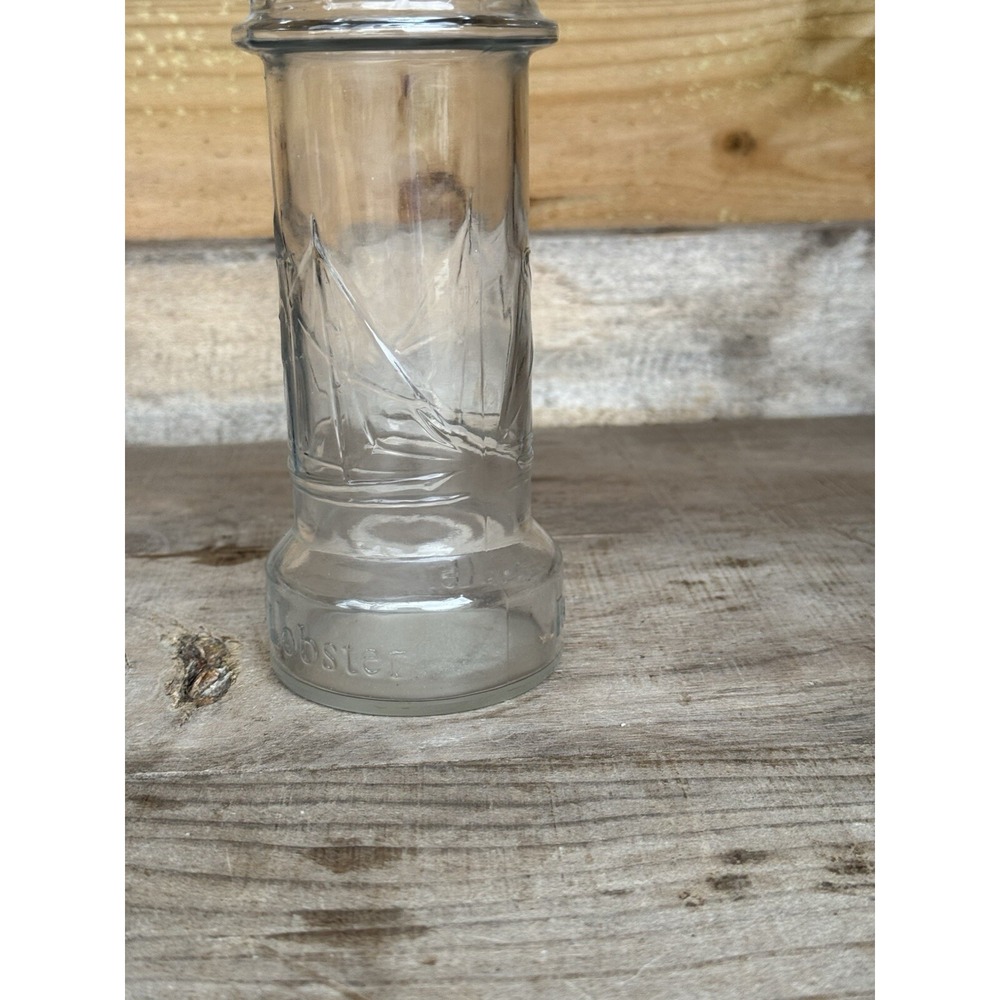 Vintage Red Lobster Lighthouse Drinking Glass Clear Ships on Glass - Picture 5 of 8